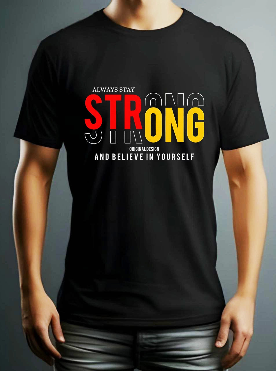 تیشرت مشکی strong